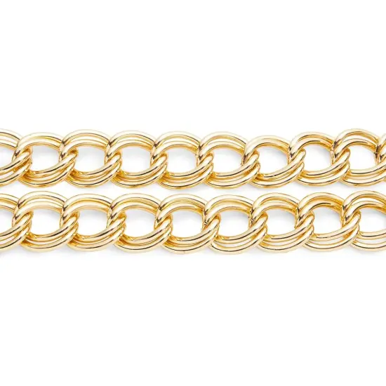 Gold Chunky Necklace, Cuban Link Chain, Hip Hop Accessories 36 inch {5}