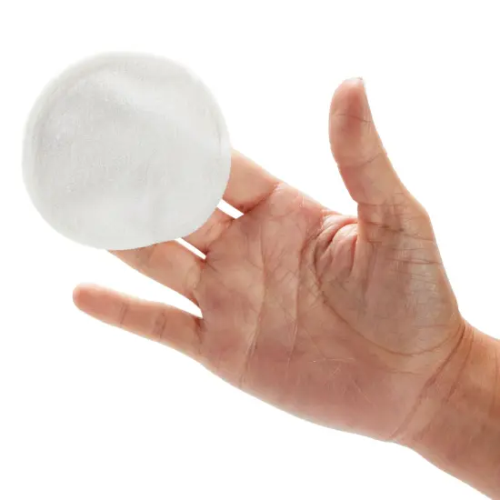 16 Pack Reusable Cotton Pads for Face Makeup Removal with Bamboo Holder and Mesh Storage Bag (White) {7}