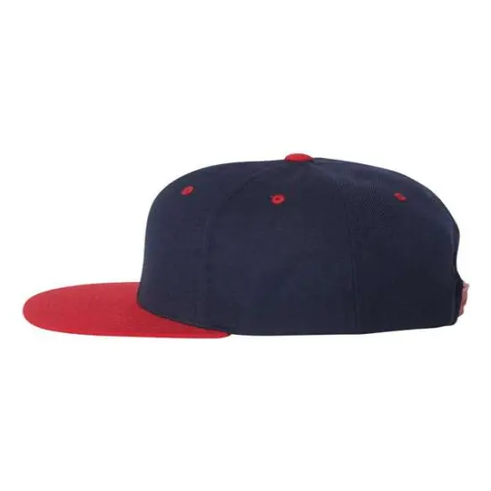 YP Classics&reg; Flat Bill Snapback Cap Navy/ Red {2}