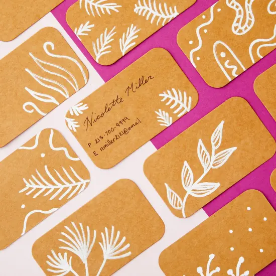 250-Pack Blank Index Cards, 2x3.5 in Flashcards for Studying, Small Kraft Paper Cardstock for Making Business Cards, Playing Cards, Gift Tags, Crafts, Bulk Pack, Brown {2}