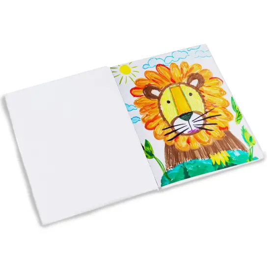 6 Pack 6x8 inch White Blank Hardcover Books for Kids to Write Stories, Unlined Scrapbook and Journal - 18 Sheets/36 Pages Each {3}