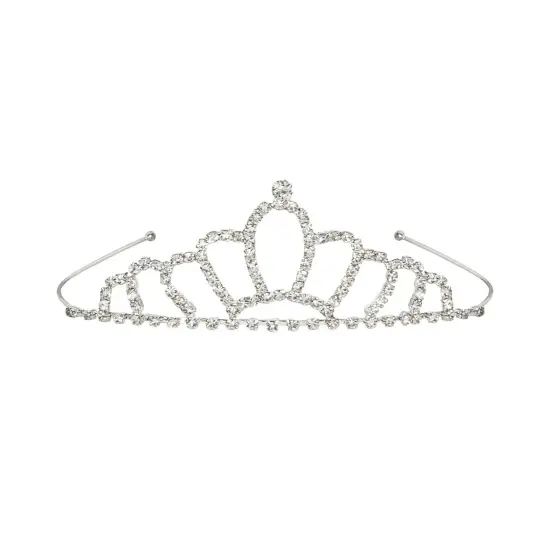 6 Pack Bulk Royal Rhinestone Tiara {1}