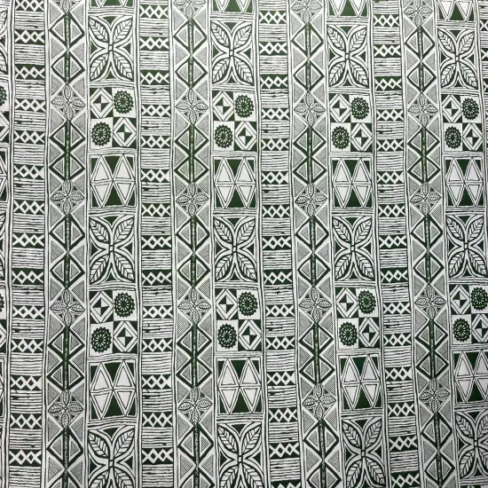 1 Yard Traditional Polynesian Tapa Polyester Fabric For Sewing Crafts And Home D&eacute;cor Projects 60 Inch Green {1}