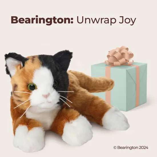 Bearington Collection Callie Cat 15 In Stuffed Animals Calico Cat Plush Toy - Stuffed Cats That Look Real - Plushies for Kids, For Ages 3-14 Multicolor {5}