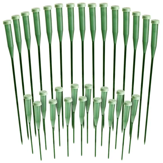 30 Pack Stem Water Tubes for Flowers with Caps, Extendable Vials for Floral Arrangements, Florist Supplies (6 and 12 Inches) {1}
