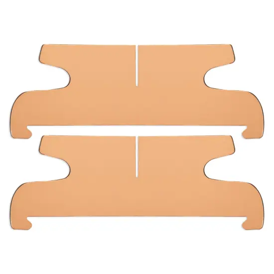 4 Pack Mini Rose Gold Cardboard Cupcake Stand Set, Metallic Cake Holders for Dessert Table (11.5 x 4 In) Orange {7}