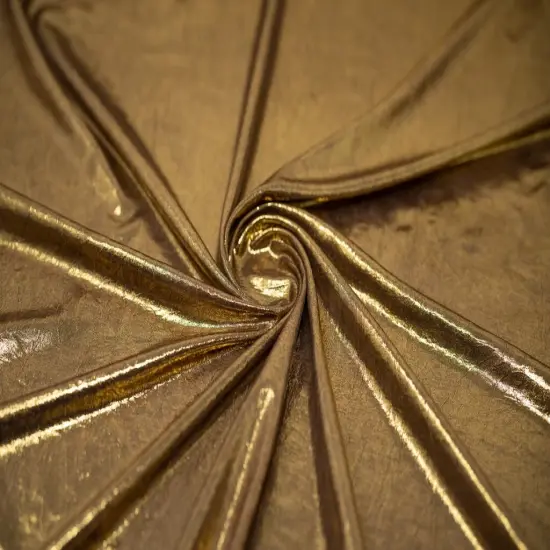 Claudette Creased Foiled Spandex Fabric {1}