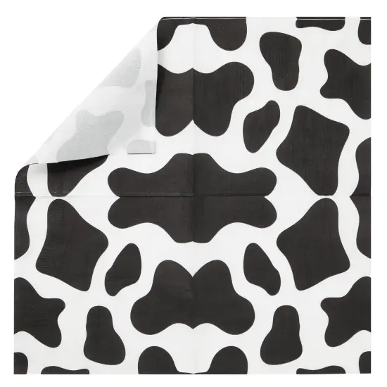 100 Pack Cow Print Napkins for Farm Animal Birthday Party Supplies (2-Ply, 6.5 x 6.5 In) {5}