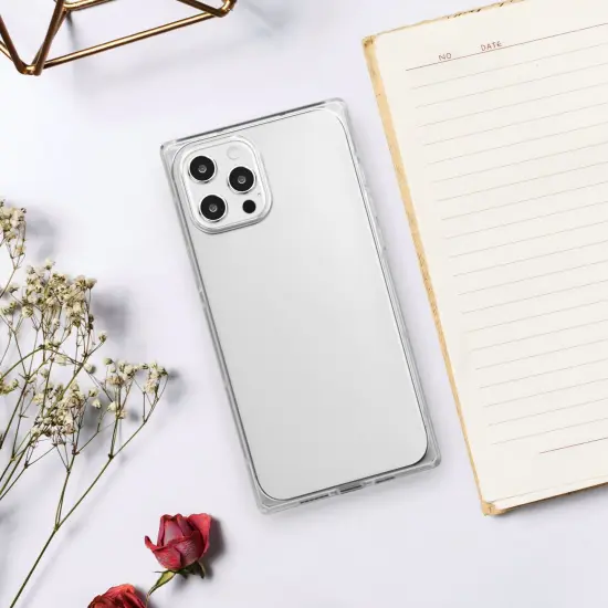 Insten Case for iPhone 12 Pro Max Case 6.7 Inch, Soft TPU Protective Cases with Reinforced Corners, Shock Absorption, Crystal Clear Slim Cover for Women Girls {7}