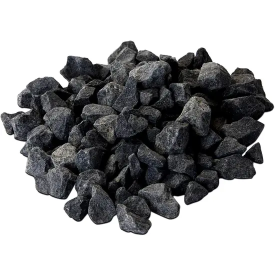 Decorative Rocks for Planters, Vase, Fish Tank, and Terrariums, Black, 2lbs {4}