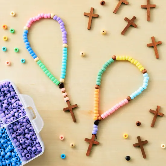 50 Pack Bulk Small Cross Set for Crafts, Wooden Cross Charms for Christian Baptism, Easter, First Communion, Rosary (1 x 2 In) {3}