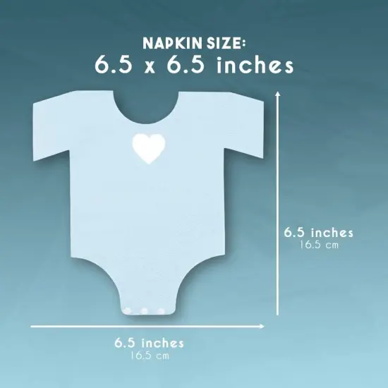 Baby Shower Pajama Theme Napkins (Blue, 50-Pack) {4}