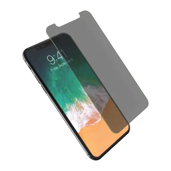 Insten Anti-Spy Tempered Glass Privacy Black Screen Guard Film Full Coverage Edge to Edge Curved 9H for iPhone 11 Pro XS X {6}