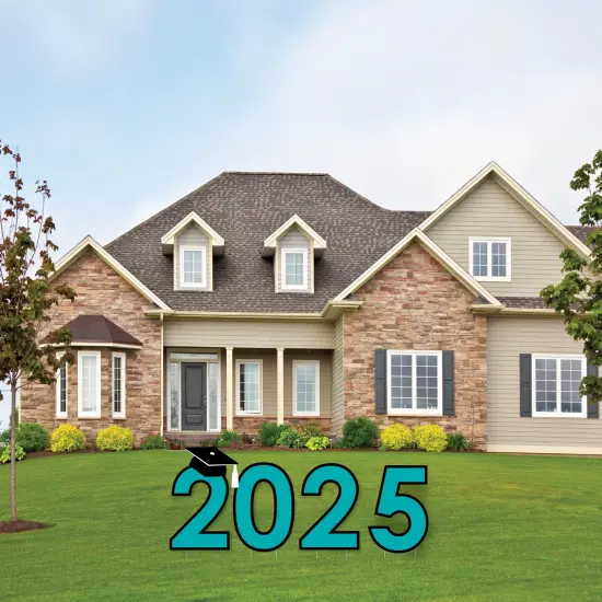 Big Dot of Happiness Teal 2025 Graduation Party Yard Signs - Outdoor Lawn Decorations - 2025 {4}