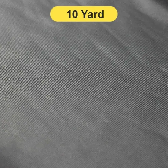 Dazzle Solid 100% Poly Sportswear & Activewear Fabric Silver {1}