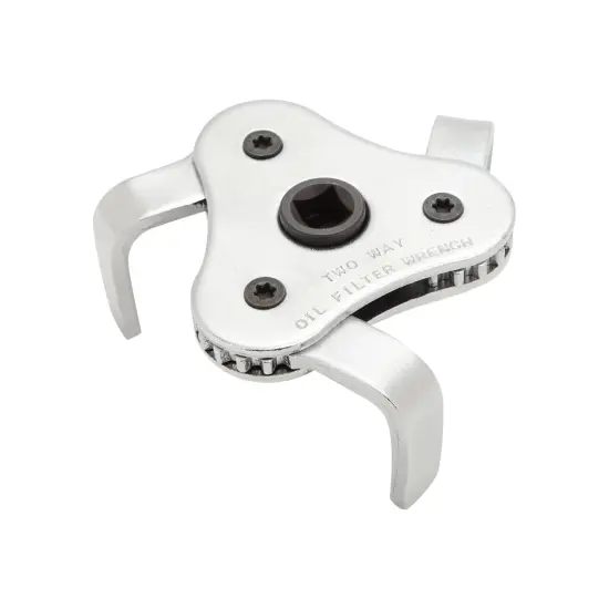 Adjustable 3 Jaw Oil Filter Wrench with Adapter and Plier Tool Set for Auto Care Black {5}