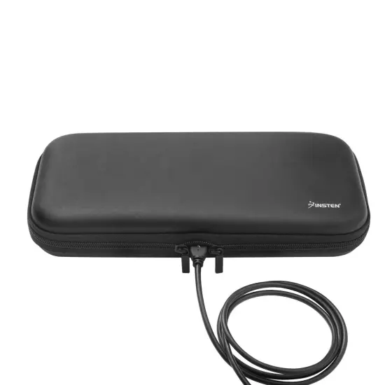 For Nintendo Switch Carrying Case Cover, OLED Model Console Travel Protective Hard Storage Pouch with Game Card Holder Slot Accessories, Black {2}