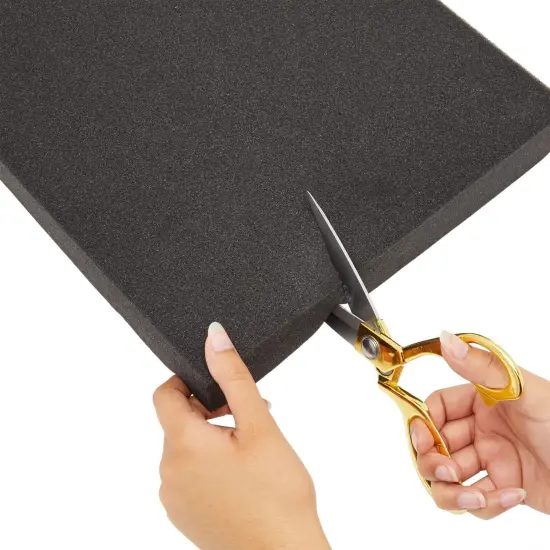 2-Pack Customizable Polyurethane Foam for Packing and Crafts (18x16x1.5 in) Black {5}