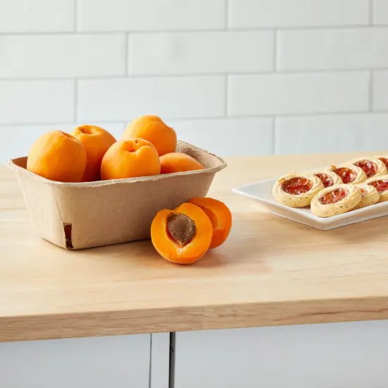 60 Pack Berry Baskets for Farmers' Market, Bulk Pulp Fiber Fruit Containers for Produce (1 Pint, 7.36 x 4.56 x 2.6 In) Brown {2}