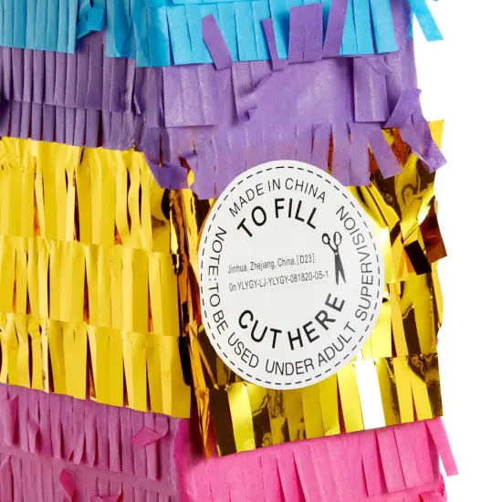 BLUE PANDA Rainbow Number 5 Pinata for Kids Ages 3-14 Birthday Party Decoration, Fiesta, Cinco de Mayo Celebration, Small (12 x 16.5 x 3 In) Multicolor {6}