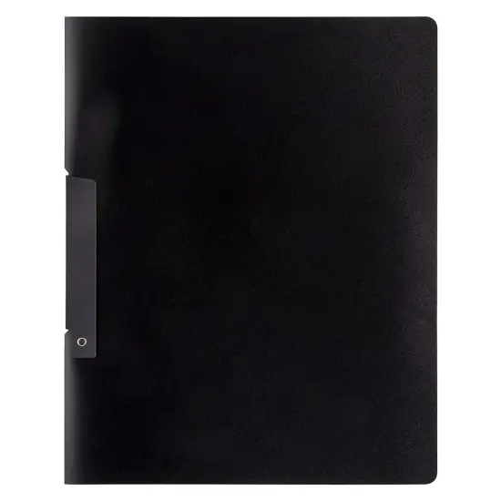 10 Pack Clear Report Covers with Sliding Bar and Swing Clip for Letter Size Documents, Presentation, Resume (Black, 9 x 11 Inches) {7}