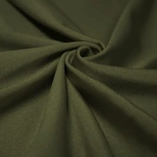 Shiny Nylon Spandex Fabric Dusty Olive {1}