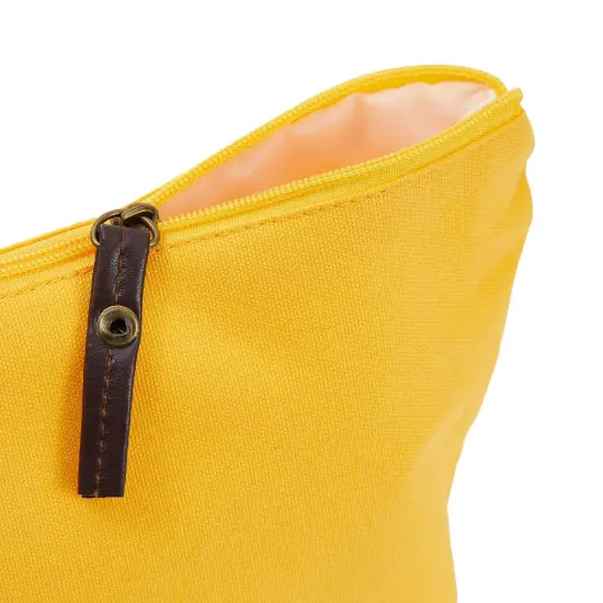 6 Pack Small Canvas Makeup Bags with Zipper for Women, 3 Colors/Designs (8 x 4 x 6 In) Multicolor {5}