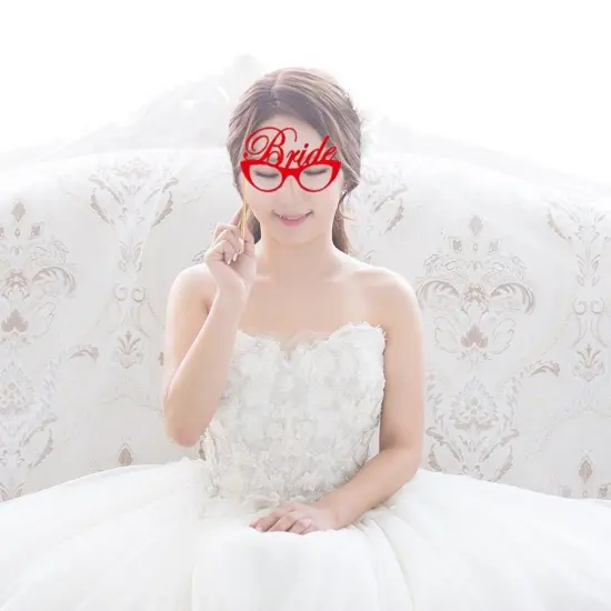 72 Pieces Wedding Photo Booth Props for Bridal Shower, Bachelorette Party, Photobooth Selfies, with Sticks and Stickers Multicolor {3}