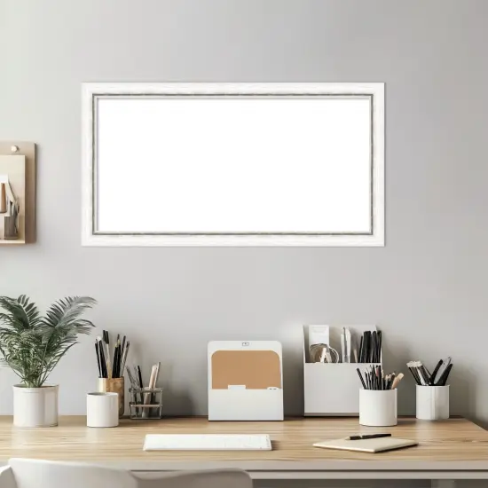Morgan Framed Dry Erase Magnetic Board White Silver {6}