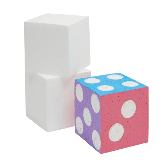 6 Pack Foam Cube Squares for Crafts - Polystyrene Blocks for DIY, Floral Arrangements, Arts Supplies (4 x 4 x 4 in, White) {5}