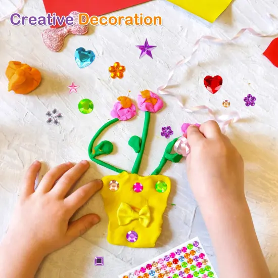 880pcs Gem Stickers Rhinestones for Crafts - Self Adhesive Jewels Stickers, Acrylic Gems DIY Craft Decorative Diamond Stickers, Small Stickers for Kids {3}