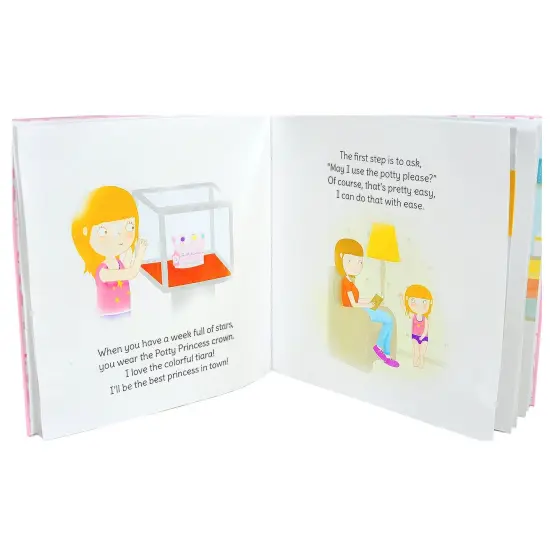 Tickle & Main Princess Potty Training Gift Set with Book, Potty Chart, Star Magnets, and Reward Crown for Toddler Girls, Ages 3-14 {5}