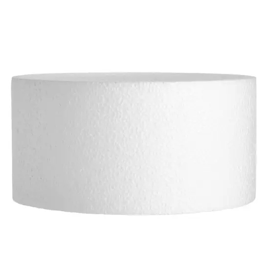 8 Inch Round Cake Dummy, Foam Cake Form (White, 8x4 Inches) {4}