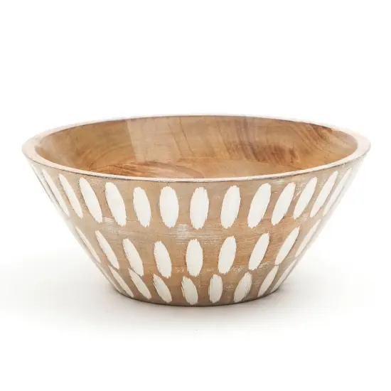 Decorative And Functional Handmade Mango Wood Bowl {3}