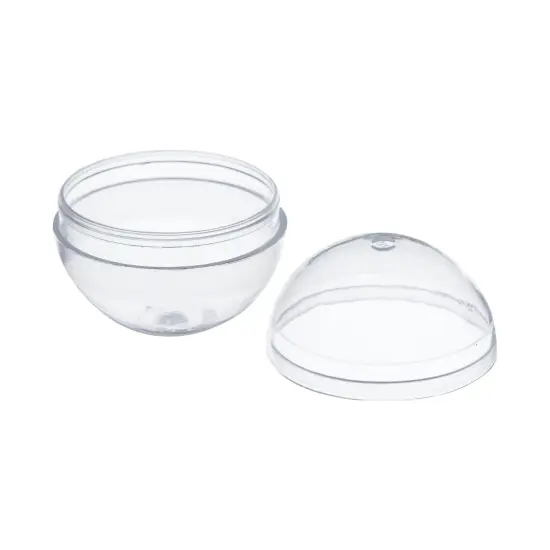 200 Pack Gumball Vending Machine Capsules, 1.1 Inch Plastic Containers for Toys, Prizes, Themed Party Favors, For Ages 3-14 Clear {7}