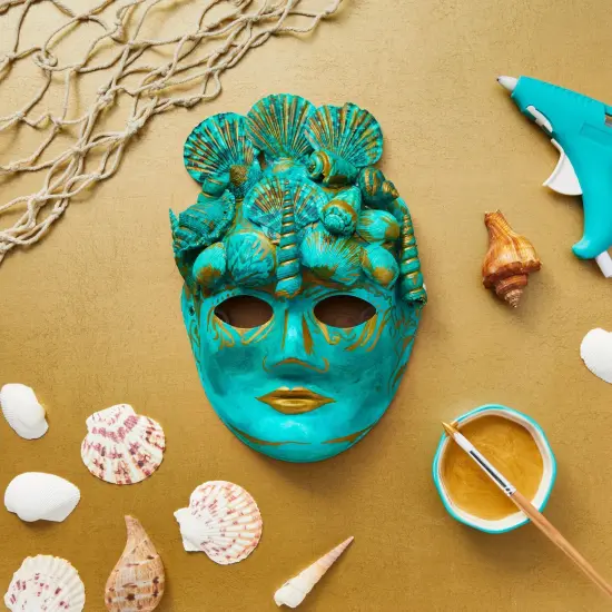 24 Pack Blank Paper Mache Masks to Decorate, White Opera Mask for Carnival, Masquerade Party, Theatre, Halloween (2 Sizes) {2}