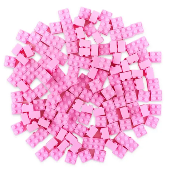Strictly Briks Classic Bricks Starter Kit, Pink, 144 Pieces, 2x2 Inches, Building Creative Play Set for Ages 3 and Up, 100% Compatible with All Major Brick Brands {1}
