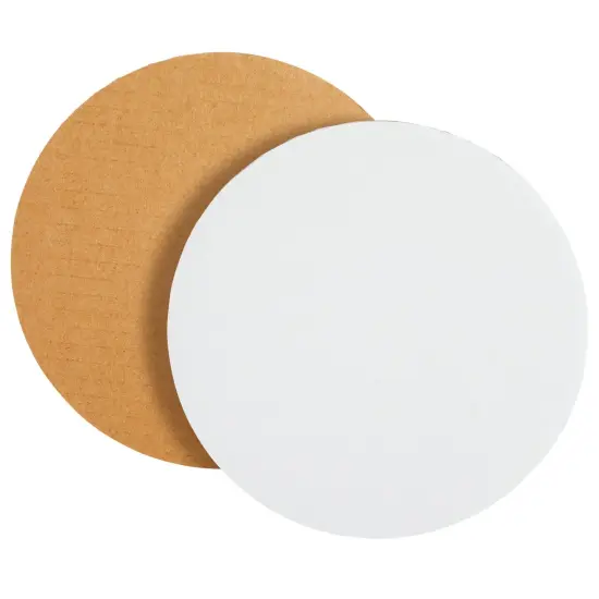 12-Pack Round 6 Inch Cake Boards, Disposable Cake Platter Board Base Tray, Cardboard Circles for Cake Plate Accessories, Cake Decorating Supplies for Desserts and Bakery (White) {6}