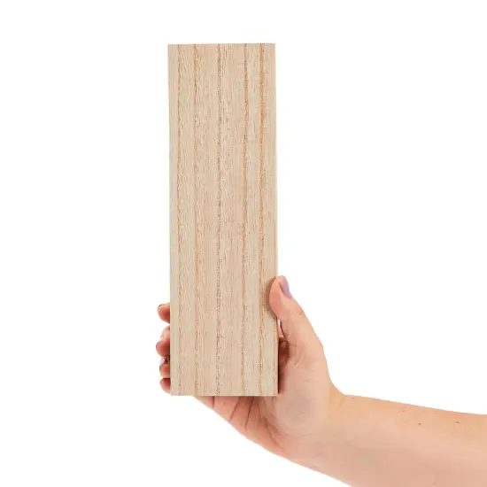 Bright Creations Unfinished MDF Wood Blocks for Crafts, 1 In Thick Wooden Square Blocks (3 x 10 In, 4 Pack) Brown {6}