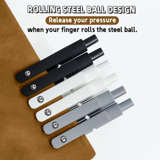 6 Pcs Gel Pens 0.5mm Quick Dry Black Ink Pens Fine Point Smooth Writing Pens, Cute Office and School Supplies Gifts for Women Teacher Students (6 Pcs Black White Grey Silver) {2}