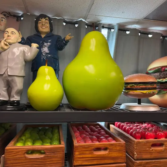 Small Green Pear Over Sized Statue {5}