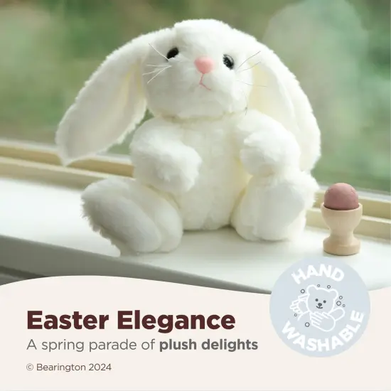 Bearington Lil&rsquo; Whisker The Bunny Plush, 6 Inch Easter Bunny Stuffed Animal, Easter Plush Toys, For Ages 1-14 White {3}