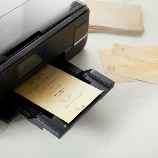 60 Pack Blank Cards and Envelopes 5x7 In - Vintage Style Stationery for Card Making, Party Invitations, Announcements, Scrapbooking (6 Designs) Brown {3}