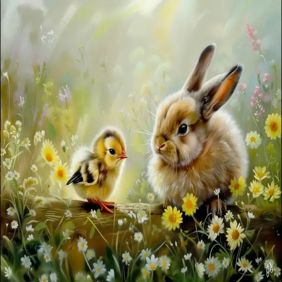 Sunsout Meeting a New Friend 500 pc Jigsaw Puzzle 77150 {1}