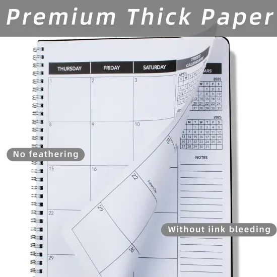 Monthly Academic Planner 2025-2026 Monthly Calendar Planner from Jan 2025 - Dec 2026, 9'' x 11'', Organize Schedule for School, Office, Family {4}