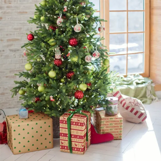 Christmas Wrapping Paper, 6 Kraft Holiday Designs (30 x 120 In, 6 Pack) {2}