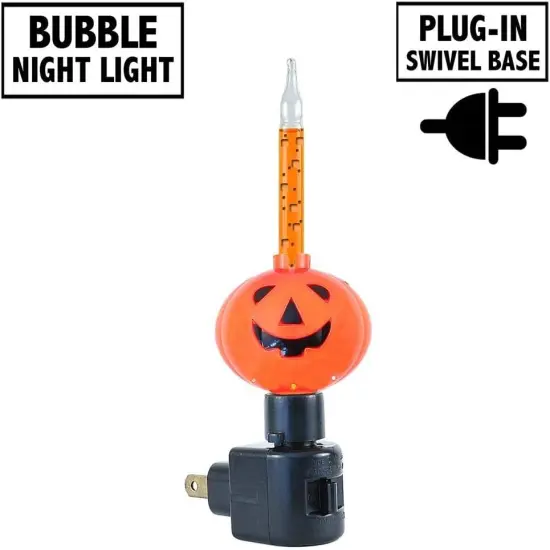 Halloween Pumpkin Bubble Light Night Light, Orange Liquid {2}