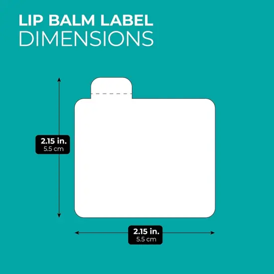 Paper Junkie 240 Pack Printable Lip Balm Labels for Tubes - Bulk Customizable Stickers for Containers (20 Sheets, 2.15x2.15 in) White {7}