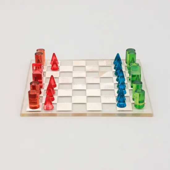 Acrylic Chess Game Set Multi {3}