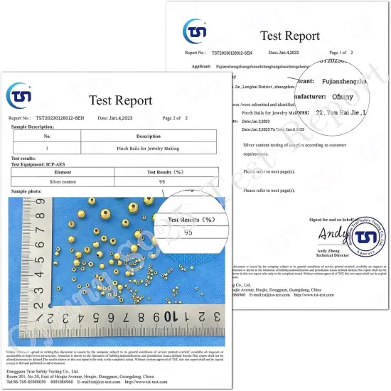 18K Gold Genuine 925 Sterling Silver Beads for Jewelry Making 100Pcs 2.5MM Smooth Round Beads Ball Spacer Beads for Bracelet Necklace Jewelry DIY Crafts {5}